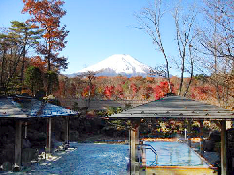 富士 湯 紅 の 山中湖温泉 石割の湯